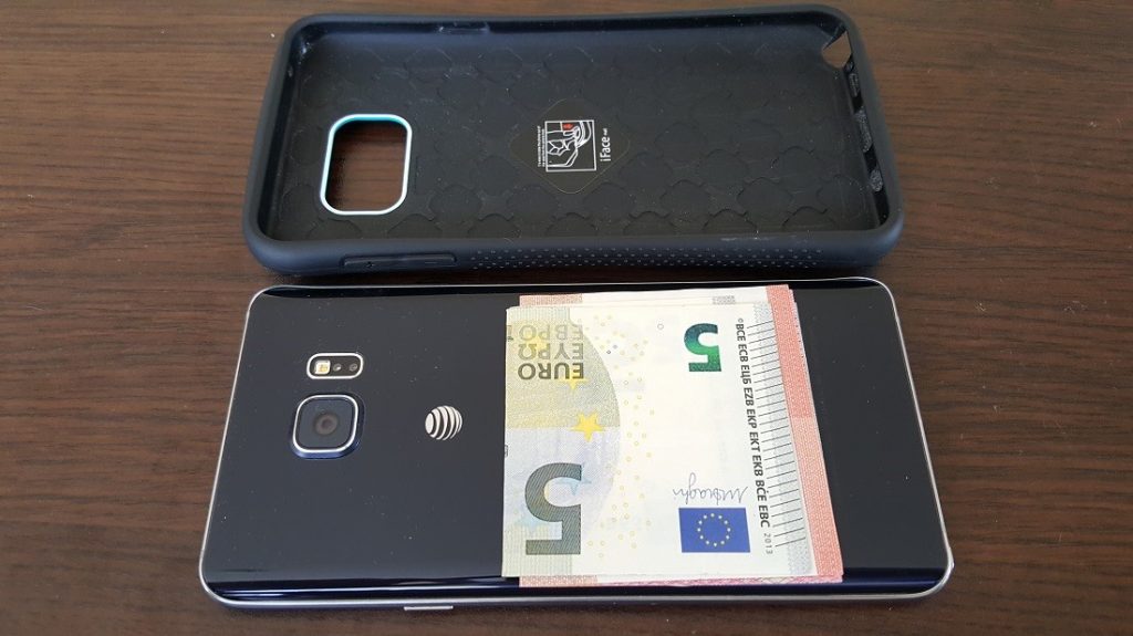 Samsung case with cash